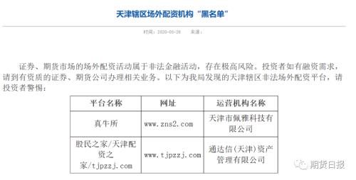 场外配资风险警示_各地证监局黑名单_配资平仓线一般多少