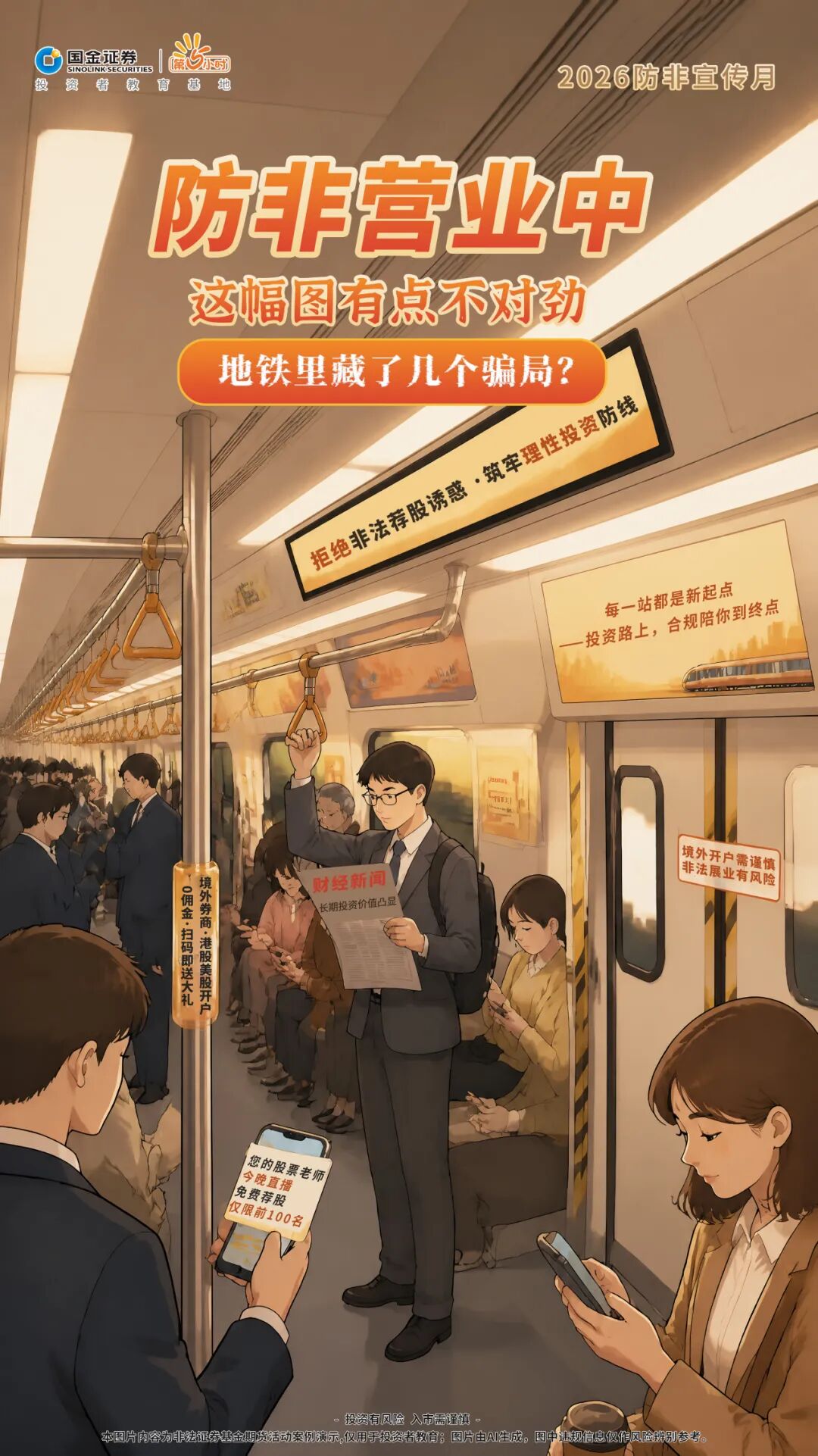 地铁通勤违规信号_万点股票咨询专家_境外券商非法经营识别